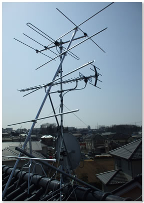 日本アンテナAU20LにFMアンテナ追加